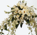 A bridal classic, the white rose is combined with a variety of favorite flowers to create a stunning selection of exquisite all-white bouquets.